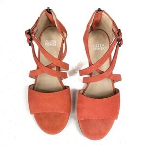 🆕 Eileen Fisher Orange New Sandals